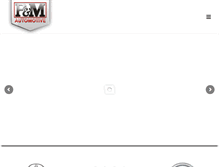 Tablet Screenshot of pmautomotive.com
